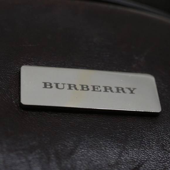 BURBERRY Nova Check Hand Bag Nylon Beige Auth mr097 - Picture 11 of 16